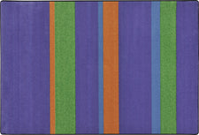 Straight and Narrow© Violet Classroom Rug, 5'4" x 7'8" Rectangle