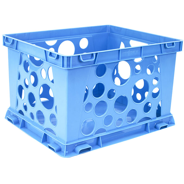 Storex Industries Mini Crate, Blue | STX61490U24C – SupplyMe