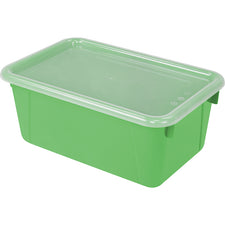 Small Cubby Bin with Cover, Green 