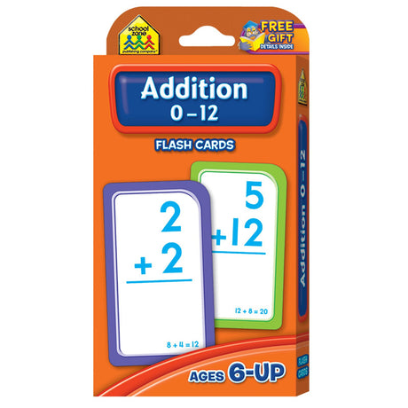 Addition 0-12 Flash Cards 