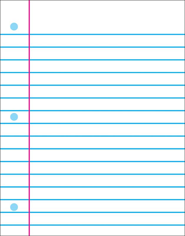 Notebook Paper Wipe-Off® Chart