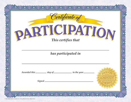 Certificate of Participation Classic Certificates
