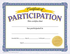 Certificate of Participation Classic Certificates