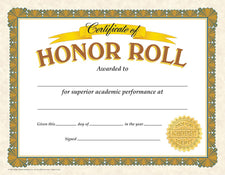 Honor Roll Classic Certificates