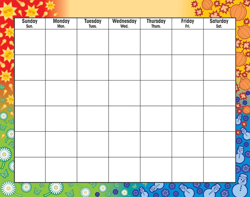 Four Seasons Wipe-Off® Calendar–Monthly