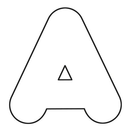 White 4-Inch Casual Uppercase Ready Letters®