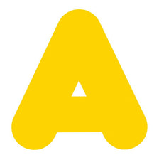 Gold 4-Inch Casual Uppercase Ready Letters®