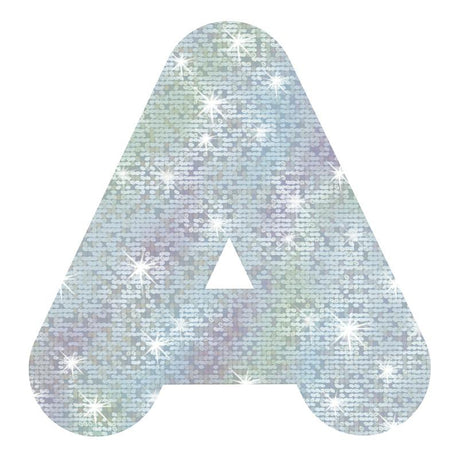 Silver Sparkle 4-Inch Casual Uppercase Ready Letters®