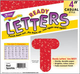 Red Sparkle 4-Inch Casual Uppercase Ready Letters®