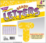 Yellow Sparkle 4-Inch Casual Uppercase Ready Letters®