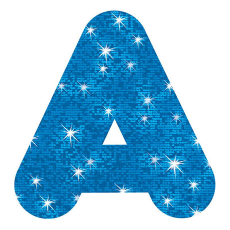 Blue Sparkle 4-Inch Casual Uppercase Ready Letters®