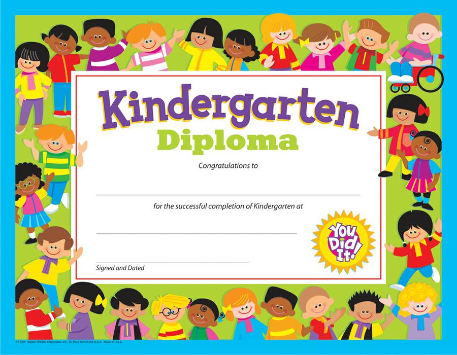 Kindergarten Diploma PK-K Certificates & Diplomas