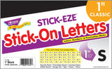 Black 1-Inch Letters & Numbers STICK-EZE®