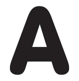 Black 2-Inch Letters & Marks STICK-EZE®