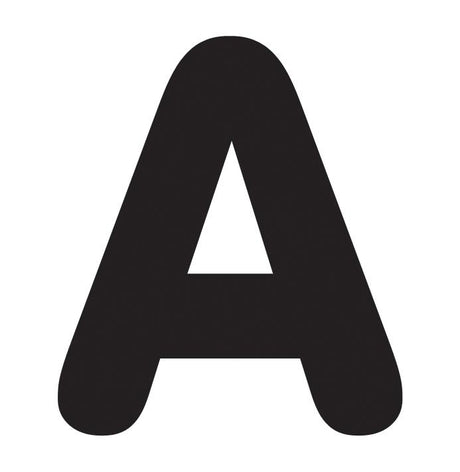 Black 2-Inch Letters & Marks STICK-EZE®