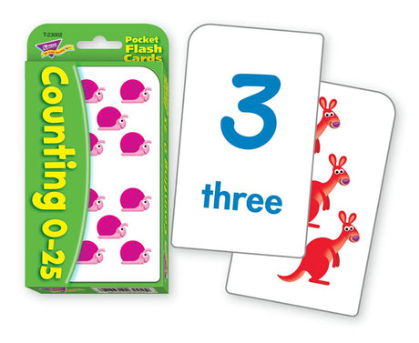 Counting 0-25 Pocket Flash Cards