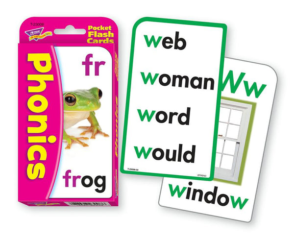 Trend Enterprises Phonics Pocket Flash Cards | T-23008 – SupplyMe