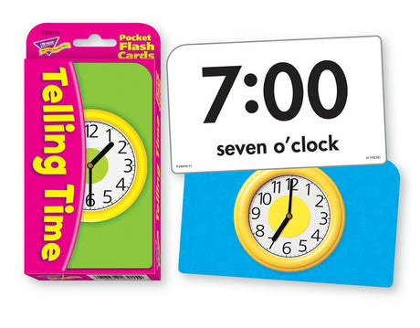 Telling Time Pocket Flash Cards
