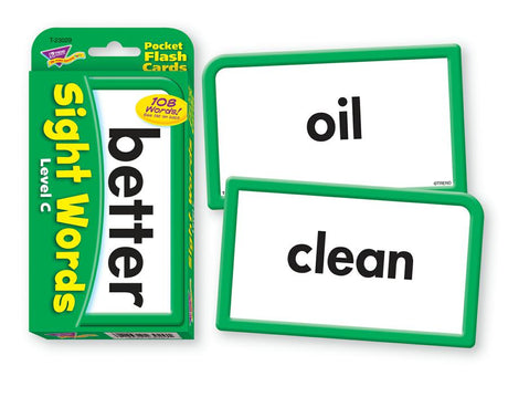 Sight Words–Level C Pocket Flash Cards