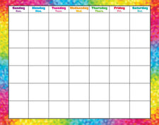 Colorful Brush Strokes Wipe-Off® Calendar–Monthly