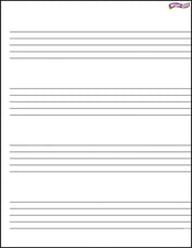Music Staff Paper Wipe-Off® Charts