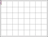 Graphing Grid (Large Squares) Wipe-Off® Charts