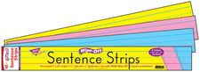 24-Inch Multicolor Pack Wipe-Off® Sentence Strips