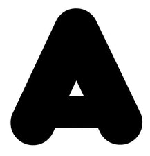 Black 2-Inch Casual Uppercase Ready Letters®