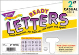 White 2-Inch Casual Uppercase Ready Letters®