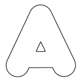 White 2-Inch Casual Uppercase Ready Letters®