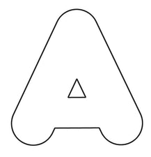 White 2-Inch Casual Uppercase Ready Letters®