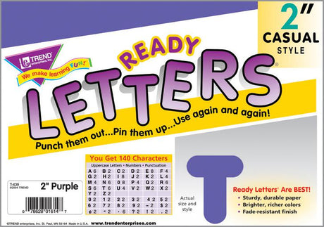 Purple 2-Inch Casual Uppercase Ready Letters®