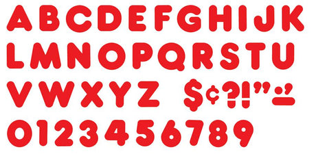 Red 4-Inch Casual Uppercase Ready Letters®