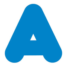 Blue 4-Inch Casual Uppercase Ready Letters®