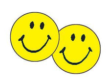 Neon Yellow Smiles superSpots® Stickers
