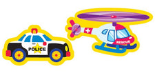 Rescue Vehicles superShapes Stickers–Large