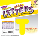 Yellow 4-Inch Casual Uppercase Ready Letters®