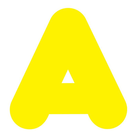 Yellow 4-Inch Casual Uppercase Ready Letters®