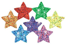 Colorful Stars superSpots® Stickers–Sparkle