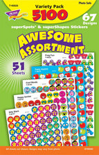 Awesome Assortment superSpots® & superShapes Stickers Variety Pack