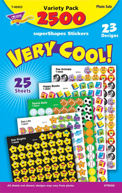 Very Cool! superShapes Stickers Variety Pack