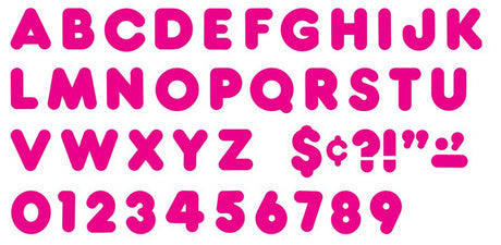 Deep Pink 4-Inch Casual Uppercase Ready Letters®
