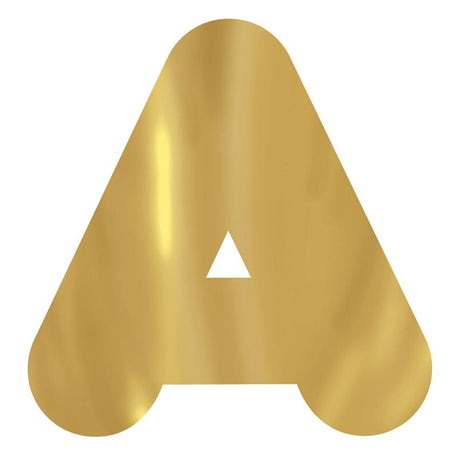 Gold Metallic 4-Inch Casual Uppercase Ready Letters®