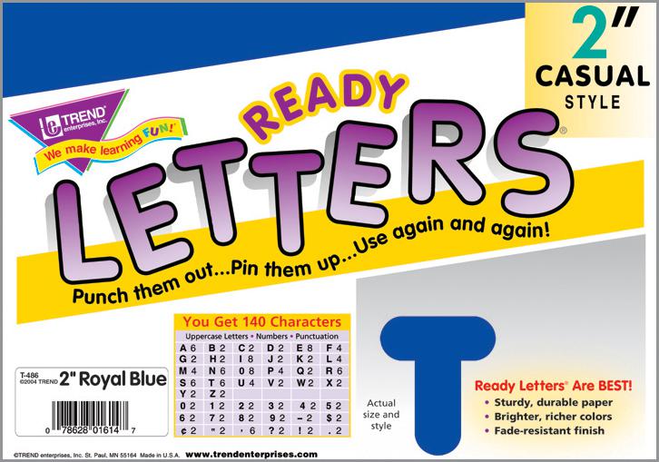 Royal Blue 2-Inch Casual Uppercase Ready Letters®