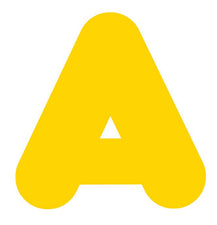 Gold 2-Inch Casual Uppercase Ready Letters®