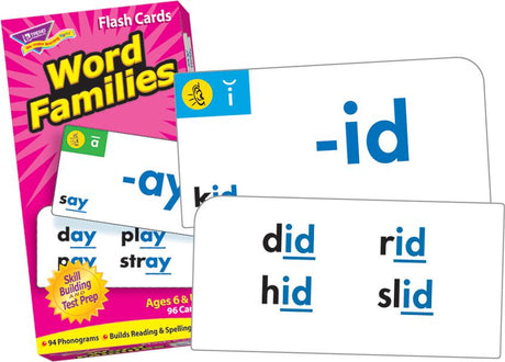 Word Families Skill Drill Flash Cards