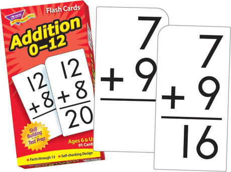 Addition 0-12 Skill Drill Flash Cards