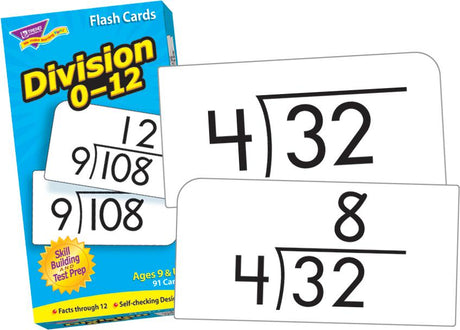 Division 0-12 Skill Drill Flash Cards