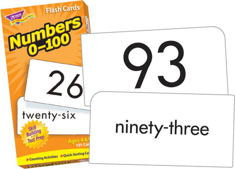 Numbers 0-100 Skill Drill Flash Cards