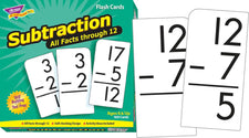 Subtraction 0-12 (All Facts) Skill Drill Flash Cards
